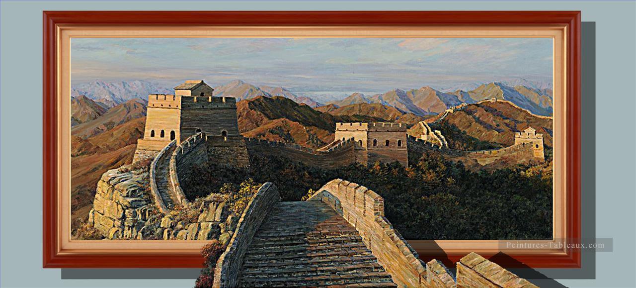 Grande Muraille chinoise 3D Peintures à l'huile